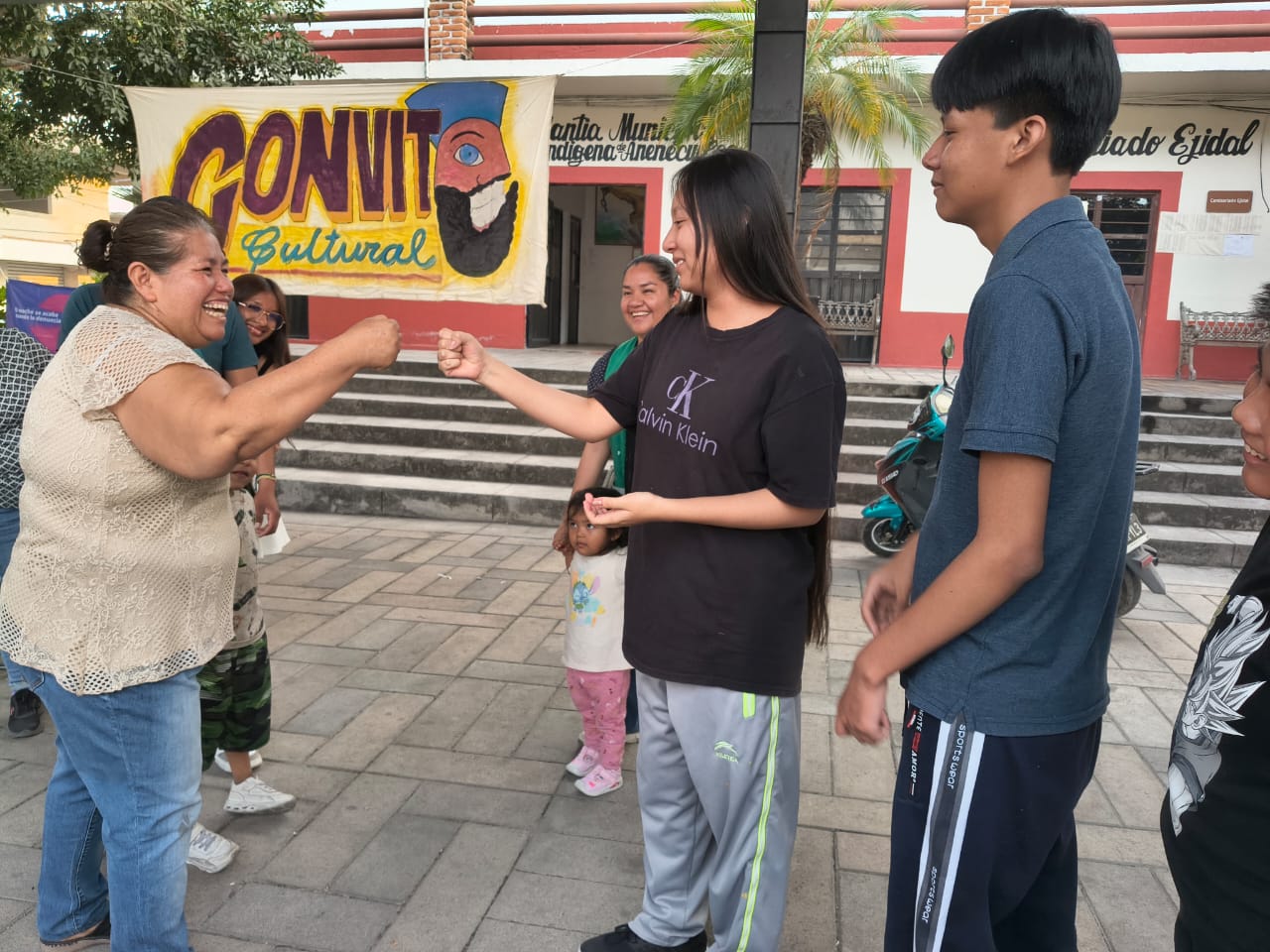 Convite cultural en la Explanada del Centro de Popotlán, Temoac, Morelos